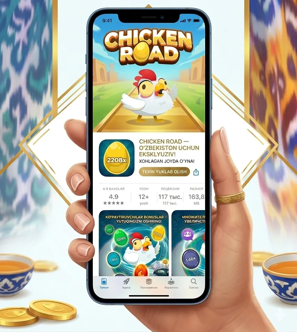Chicken Road iPhone-ga Safari orqali bosh ekranga qo'shish